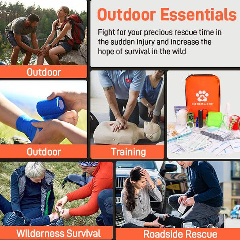 Comprehensive 118 PCS Pet First Aid Kit – Compact, Easy-To-Carry Bag with Essentials for Dogs & Cats, Perfect for Travel, Camping & Daily Safety